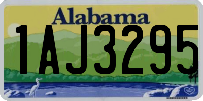 AL license plate 1AJ3295
