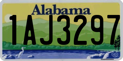 AL license plate 1AJ3297