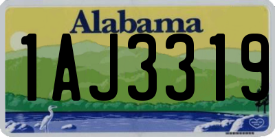 AL license plate 1AJ3319