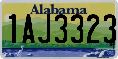 AL license plate 1AJ3323