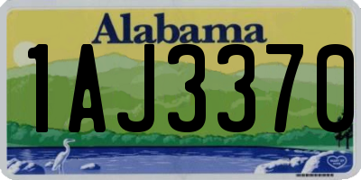 AL license plate 1AJ3370