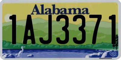 AL license plate 1AJ3371