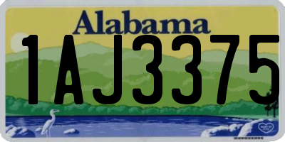 AL license plate 1AJ3375