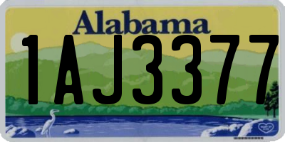AL license plate 1AJ3377