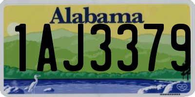 AL license plate 1AJ3379