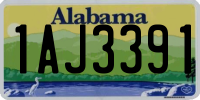 AL license plate 1AJ3391