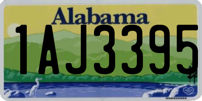 AL license plate 1AJ3395