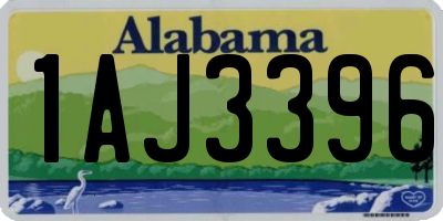 AL license plate 1AJ3396