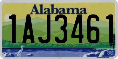 AL license plate 1AJ3461