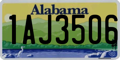 AL license plate 1AJ3506