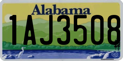 AL license plate 1AJ3508