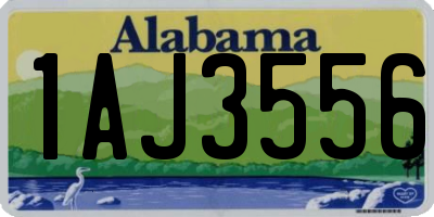 AL license plate 1AJ3556