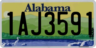AL license plate 1AJ3591
