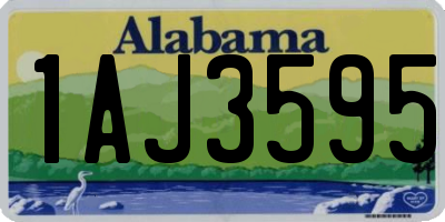 AL license plate 1AJ3595