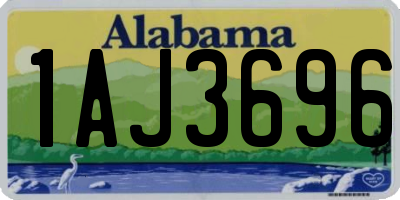 AL license plate 1AJ3696