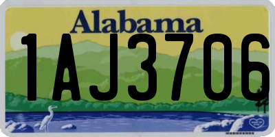 AL license plate 1AJ3706