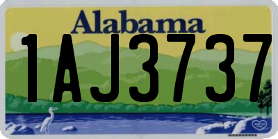 AL license plate 1AJ3737