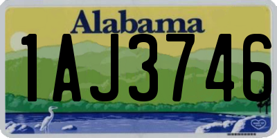 AL license plate 1AJ3746