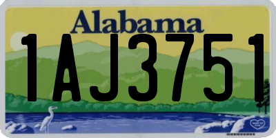 AL license plate 1AJ3751