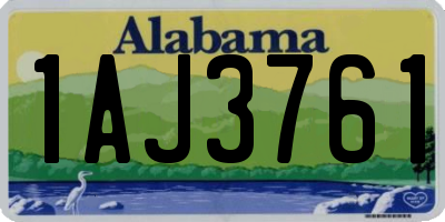 AL license plate 1AJ3761