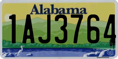 AL license plate 1AJ3764