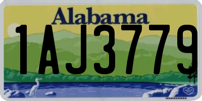 AL license plate 1AJ3779
