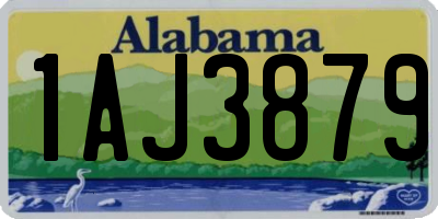 AL license plate 1AJ3879