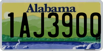 AL license plate 1AJ3900