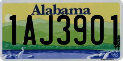 AL license plate 1AJ3901