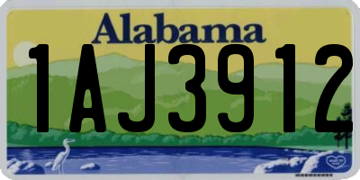 AL license plate 1AJ3912