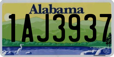AL license plate 1AJ3937