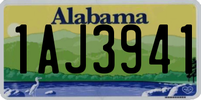 AL license plate 1AJ3941