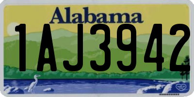 AL license plate 1AJ3942