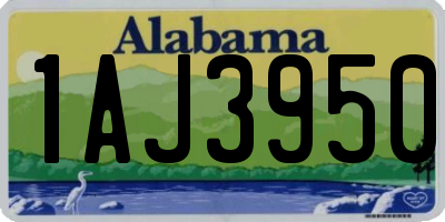 AL license plate 1AJ3950