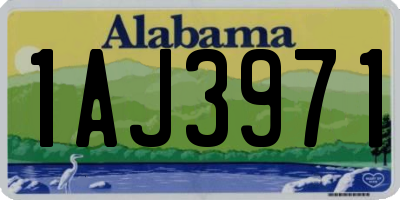 AL license plate 1AJ3971
