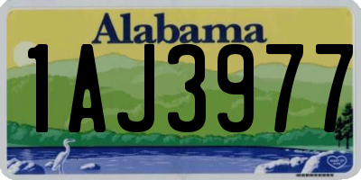 AL license plate 1AJ3977