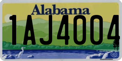 AL license plate 1AJ4004