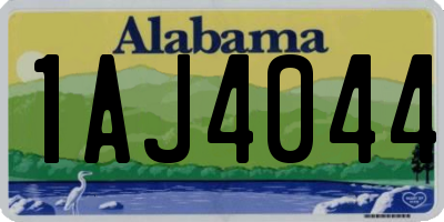 AL license plate 1AJ4044