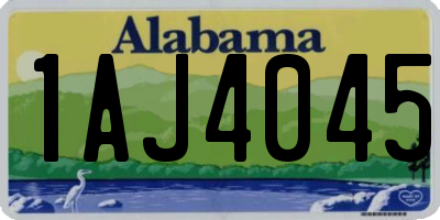 AL license plate 1AJ4045