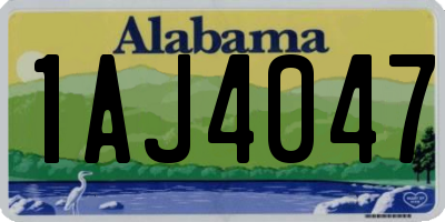 AL license plate 1AJ4047
