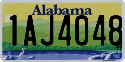 AL license plate 1AJ4048