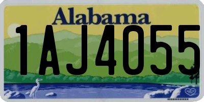 AL license plate 1AJ4055