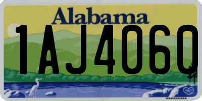 AL license plate 1AJ4060