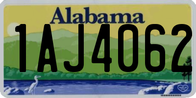 AL license plate 1AJ4062