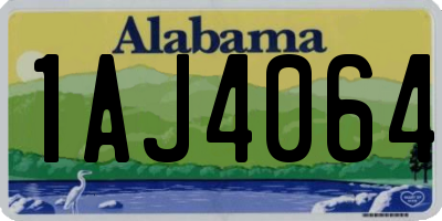 AL license plate 1AJ4064