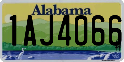 AL license plate 1AJ4066