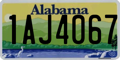 AL license plate 1AJ4067