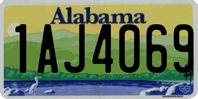 AL license plate 1AJ4069