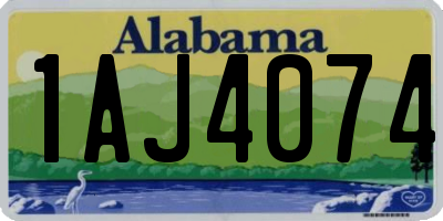 AL license plate 1AJ4074