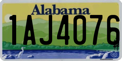 AL license plate 1AJ4076